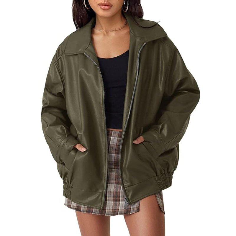ANNETTE™ – Modern Oversized Vintage Inspired Biker Jacket