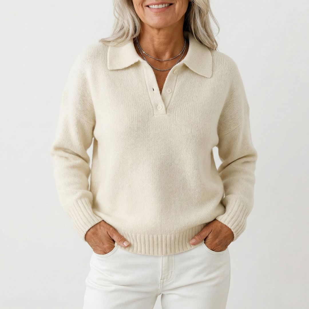 Olivia™ | Soft Knit Sweater with Collar